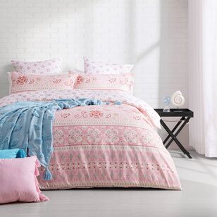 Ombre Home Asher Quilt Cover Set Pink