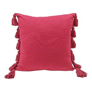 Ombre Home Asher Tassel Cushion 1 Pink 45 x 45 cm