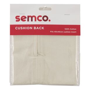 Semco Natural Cushion Backing With Zip Natural