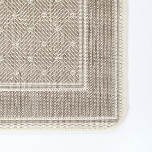 Limon Audrey Anti-Slip Kitchen Mat Beige & Natural