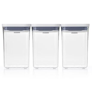 OXO Softworks Pop 2.0 Food Storage Container 3 Piece Value Set White