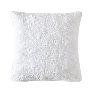 KOO Juliette Quilted European Pillowcase White European