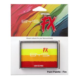 Bys Sfx Fire Face and Body Paint Palette Multicoloured 45 g