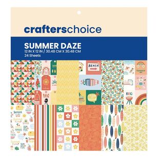 Crafters Choice Paper Pad 12 x 12" Summer Daze Multicoloured