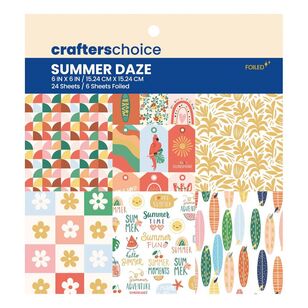 Crafters Choice Paper Pad 6 x 6" Summer Daze Multicoloured 12 x 12 in