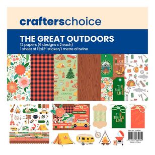 Crafters Choice Paper Collection The Great Outdoors Multicoloured