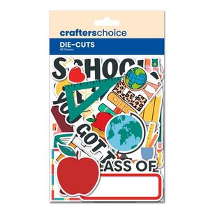 Crafters Choice School Days Diecut Pack Multicoloured