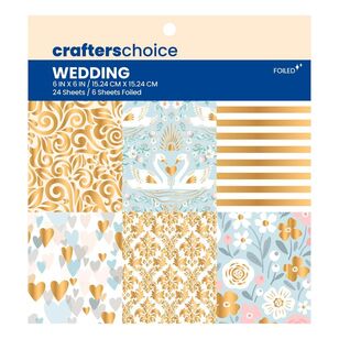 Crafters Choice Paper Pad 6 x 6" Wedding Multicoloured 12 x 12 in