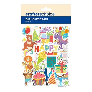 Crafters Choice Birthday Boy Diecut Pack Multicoloured
