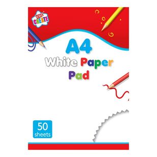 Artwrap Kids Create White 50 Sheet A4 Drawing Pad White A4