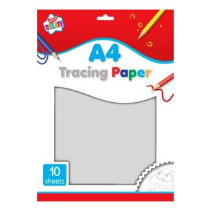 Artwrap Kids Create 10 Sheet A4 Tracing Paper Clear A4