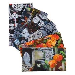 Halloween Eerie Welcome Fat Quarter Bundle Multicoloured 45 x 52 cm