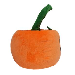 Spooky Hollow Plush Pumpkin Basket Orange