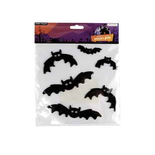 Spooky Hollow Spooky Window Cling Bats Multicoloured