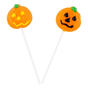 Lolliland Halloween Lollipops with Glow in the Dark Stick 24-Pack Orange 288 g