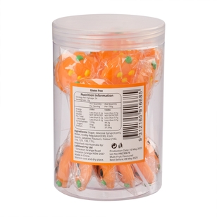 Lolliland Halloween Lollipops with Glow in the Dark Stick 24-Pack Orange 288 g