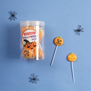 Lolliland Halloween Lollipops with Glow in the Dark Stick 24-Pack Orange 288 g