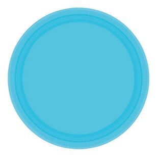 Amscan 17cm Paper Plate Round 20Pk Caribbean Blue 17 cm