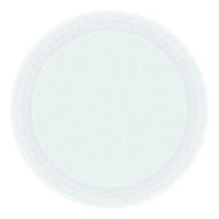 Amscan 23cm Paper Plate Round 20Pk Frosty White 23 cm