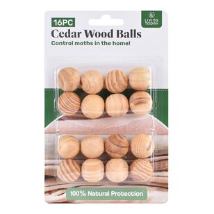 Living Today 16 Piece Cedar Wood Balls Multicoloured 16 Piece