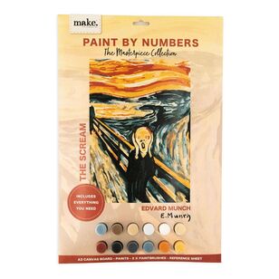 Make Paint By Numbers The Masterpiece Collection The Scream Multicoloured