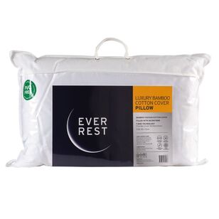Ever Rest Luxury Bamboo Cotton Cover Pillow White Standard