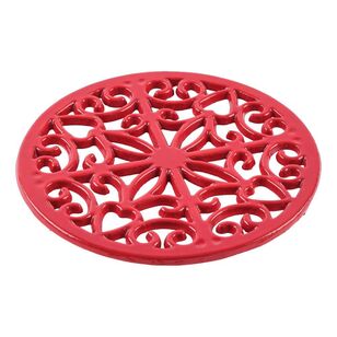 Culinary Co By Manu Cast Iron Trivet Red