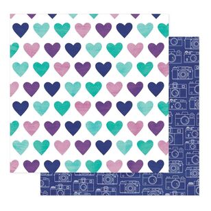 American Crafts Shimelle Reasons To Smile Hearts Loose Paper  Hearts 12 x 12 in