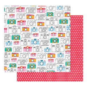 American Crafts Shimelle Reasons To Smile Camera Loose Paper  Cameras 12 x 12 in