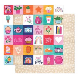 American Crafts Shimelle Reasons To Smile Icons Loose Paper  Icons 12 x 12 in