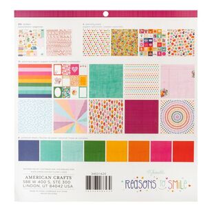 American Crafts Shimelle Reasons To Smile Project Pad Multicoloured 12 x 12 in