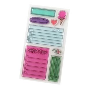 American Crafts Shimelle Reasons To Smile Stamps Multicoloured