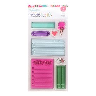 American Crafts Shimelle Reasons To Smile Stamps Multicoloured