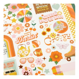 American Crafts Jen Hadfield Groovy Darlin' Stickers  Multicoloured