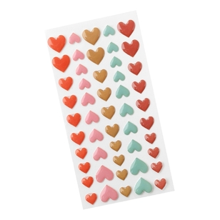 American Crafts Jen Hadfield Groovy Darlin' Enamel Heart Stickers Enamel Dots