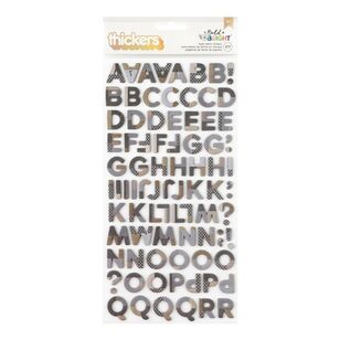 American Crafts Vicki Boutin Bold And Bright Thickers Foam Letter Stickers Alphabet Thickers