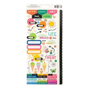 American Crafts Vicki Boutin Bold And Bright Stickers Multicoloured