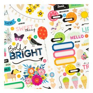 American Crafts Vicki Boutin Bold And Bright Stickers Multicoloured