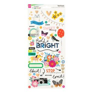 American Crafts Vicki Boutin Bold And Bright Stickers Multicoloured