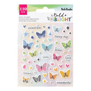 American Crafts Vicki Boutin Bold And Bright Puffy Stickers Puffy