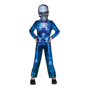 Spooky Hollow Kids Gamer Light Up Skeleton Costume Multicoloured