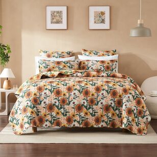KOO Willow Quilted Coverlet Set Multicoloured 220 x 240 cm
