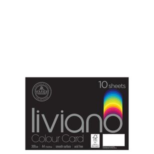Liviano 300 GSM Card A4 10 Pack White