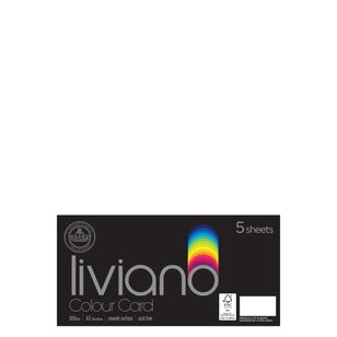 Liviano 300 GSM Card A3 5 Pack White