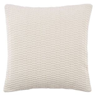 KOO Berlund Woven Textured Cotton Cushion Cover 2 Pack Milk 45 x 45 cm