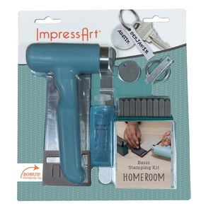 Impress Art Basic Stamping Kit Homeroom With Stamping Jig Silver