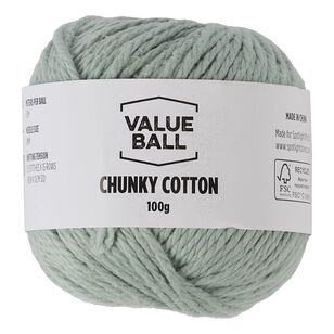 Value Ball Chunky Cotton Yarn Mint 100 g