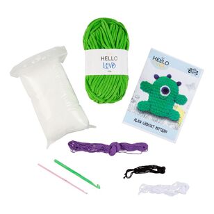 Knitty Critters Cheeky Chums Kit - Alien Green