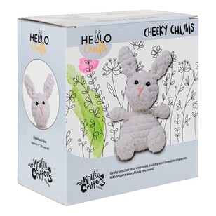 Knitty Critters Cheeky Chums Kit - Bunny White