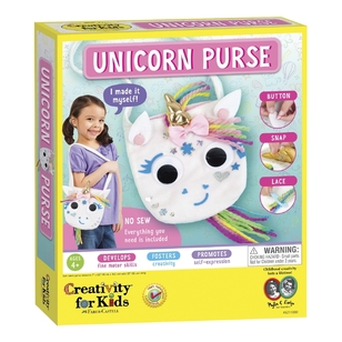 Creativity For Kids Unicorn Purse DIY Kit Multicoloured